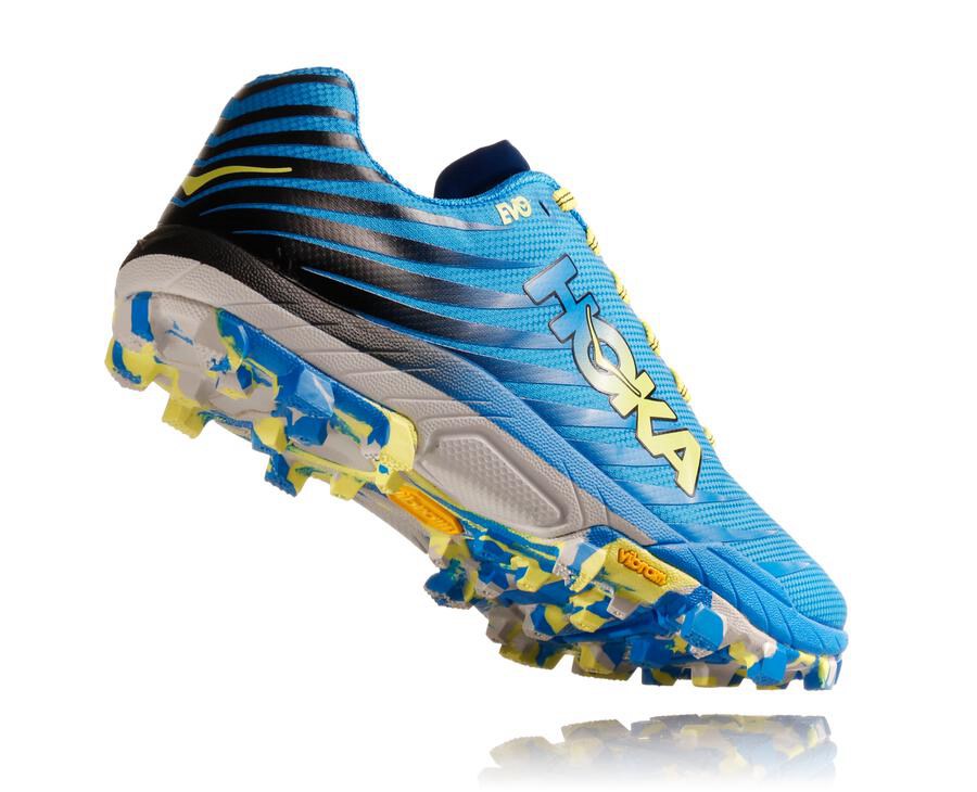 Tenis Trail Hoka One One Masculino Azuis - Evo Jawz - 617-BHQIKG